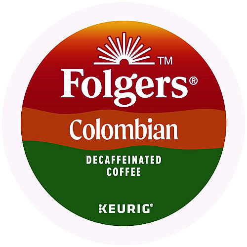 Folgers 100% Colombian Decaf Coffee K-Cups, 24/Box