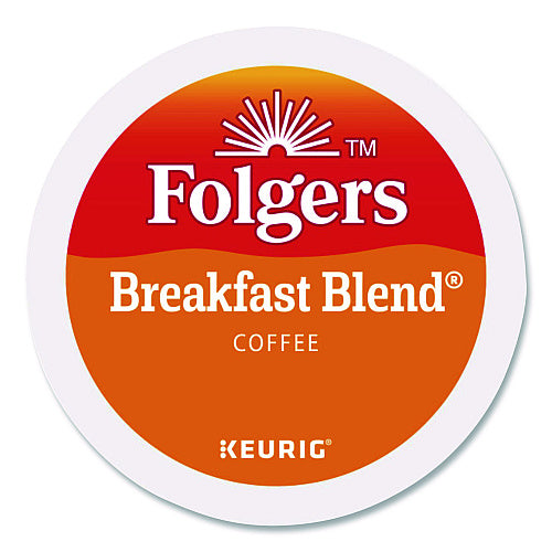 Folgers Breakfast Blend Coffee K-Cup, 24/Box, 4 Boxes/Carton