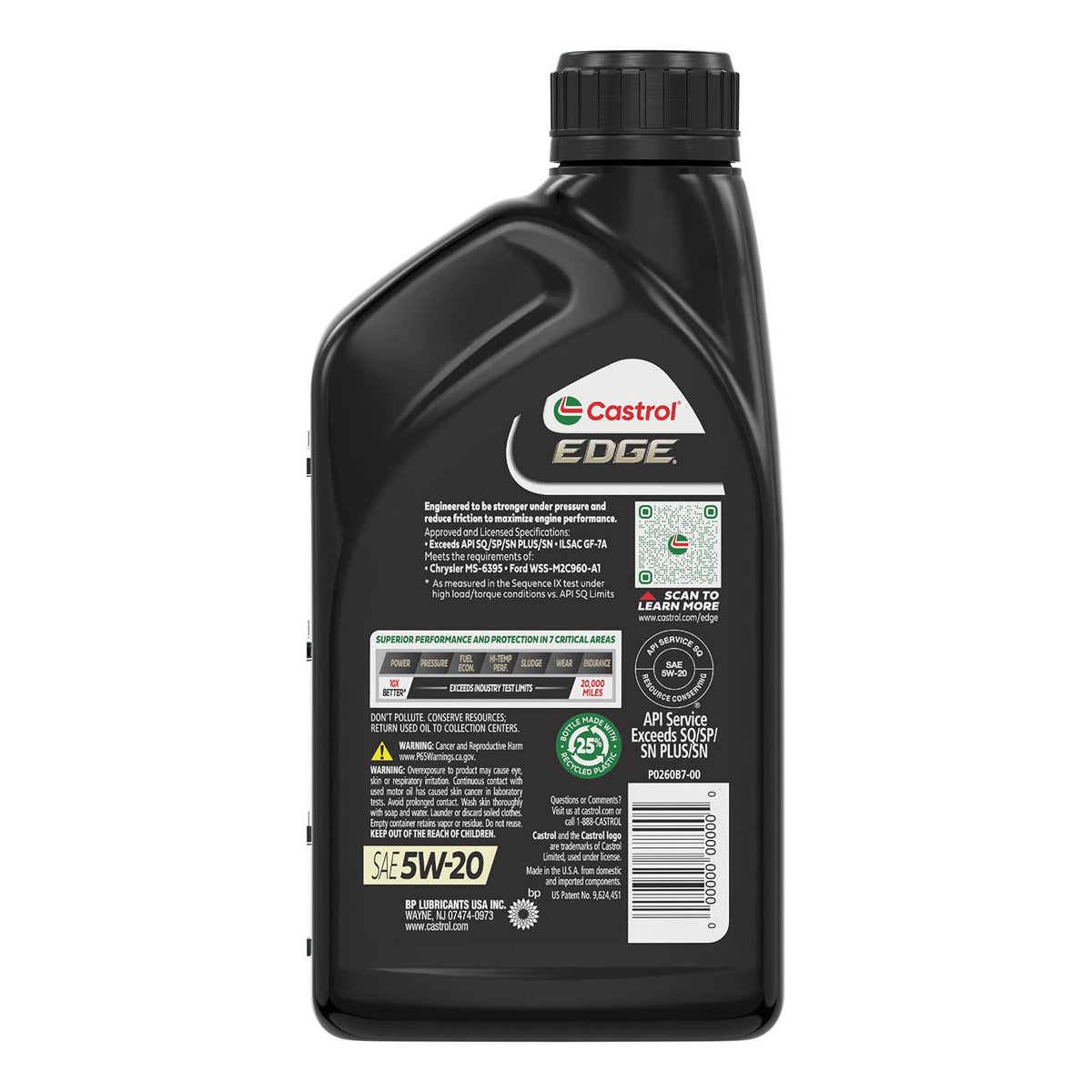 Castrol EDGE Full Synthetic 5W-20 Motor Oil 1 | 15D4DC
