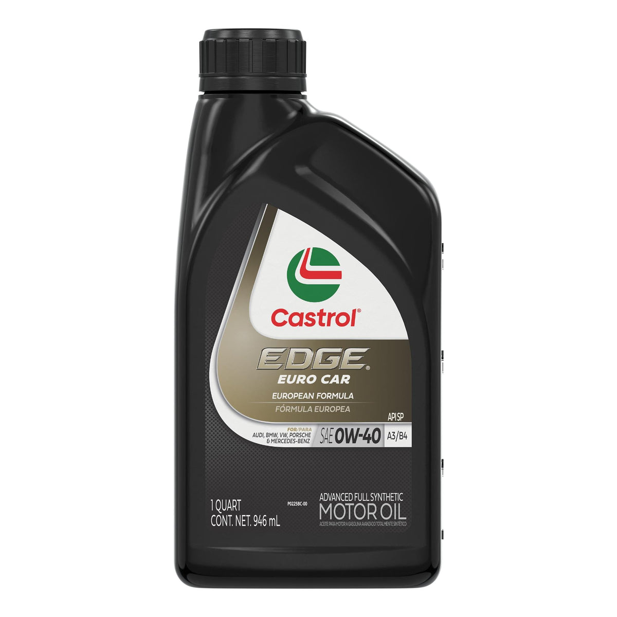 Castrol EDGE Euro Full Synthetic 0W-40 Motor Oil 1 Quart 15D1D8