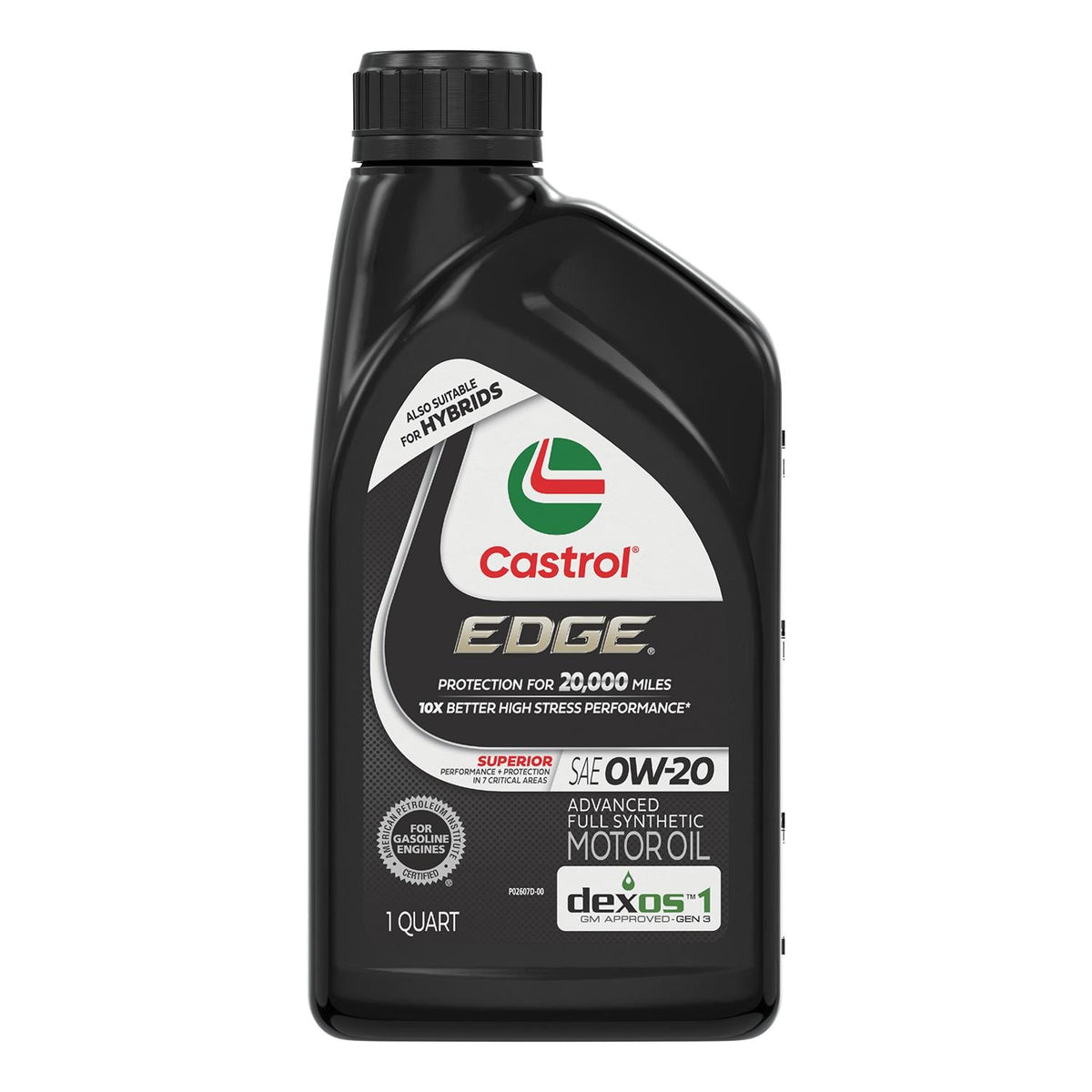 Castrol EDGE Full Synthetic 0W-20 Motor Oil 1 Quart 15D3BF