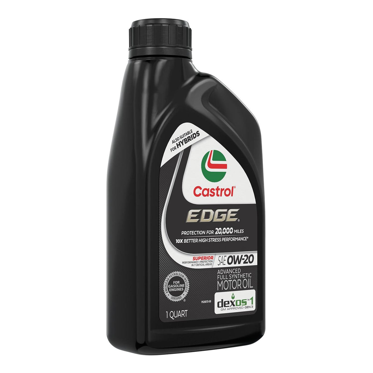 Castrol EDGE Full Synthetic 0W-20 Motor Oil 1 Quart 15D3BF