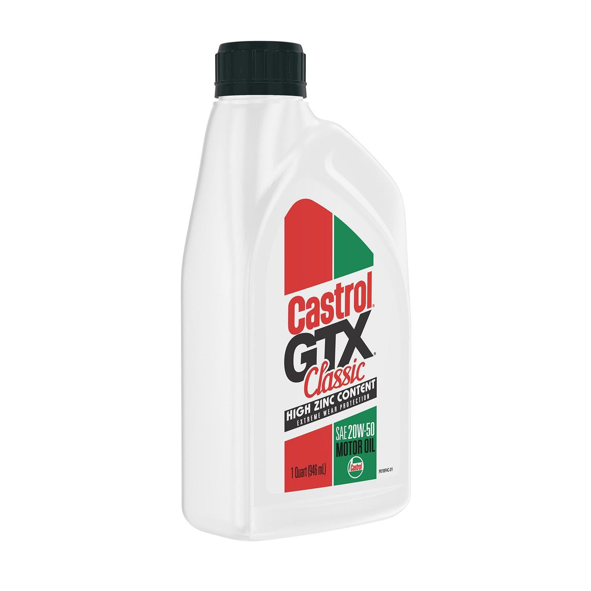Castrol GTX Conventional 20W-50 Motor Oil 1 Quart 15E24D