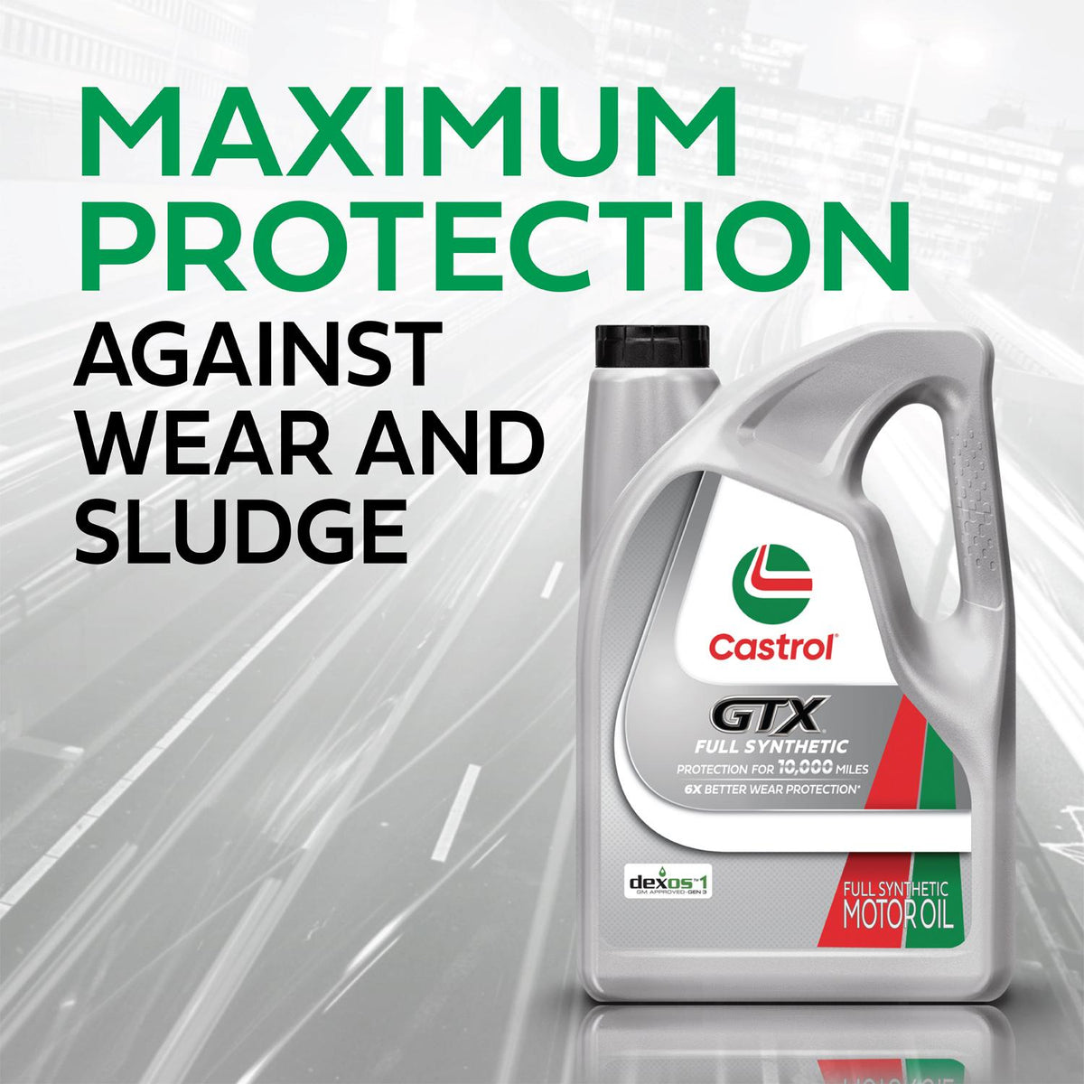 Castrol GTX Full Synthetic 5W-20 Motor Oil 1 Quart 15E72D