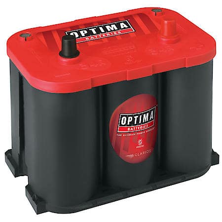 Red Battery : 34R Group Size, 800 CCA, 1000 CA, 100 Minute Reserve Capacity, High Power Delivery
