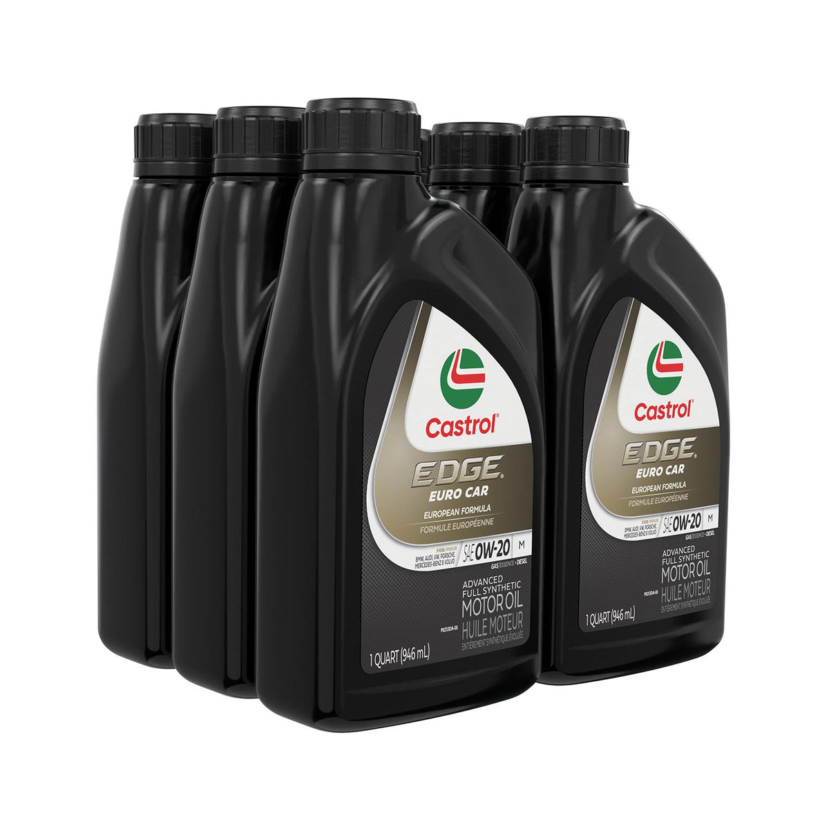 Castrol EDGE Euro Full Synthetic 0W-20 Motor Oil 1 Quart 16107F