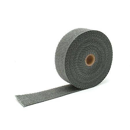 Black Glass Fiber Exhaust Wrap, 2 Inches X 50 Feet, Up To 1200 Deg. Direct