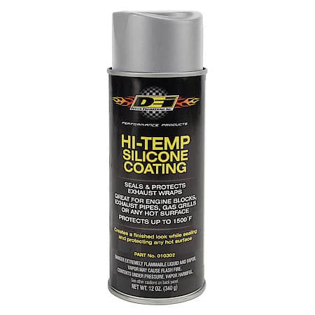 Hi-Temp Silicone Coating Spray, Aluminum, Up To 1200 Deg., 12Oz.