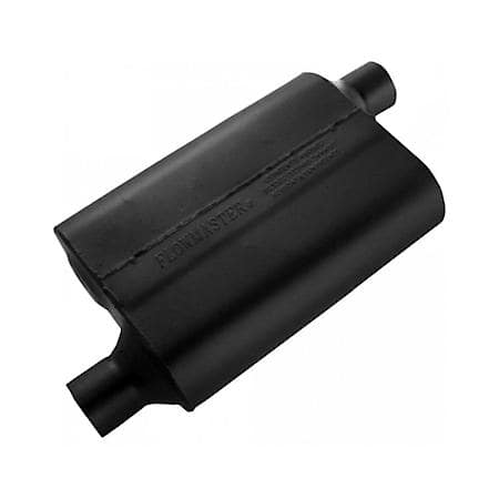 40 Series Muffler - 2.25 Offset In - 2.25 Offset Out - Aggressive Sound