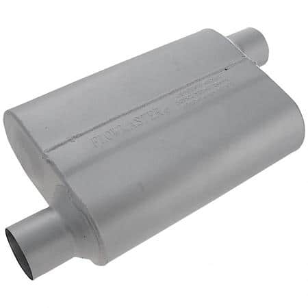 40 Series Muffler - 2.50 Offset In - 2.50 Offset Out - Aggressive Sound