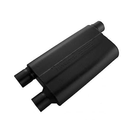 80 Series Muffler - 2.50 Offset In - 2.50 Dual Out - Aggressive Sound