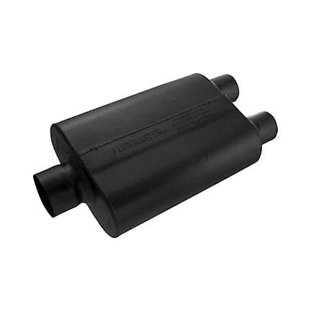 40 Series Muffler - 3.00 Center In - 2.50 Dual Out - Aggressive Sound