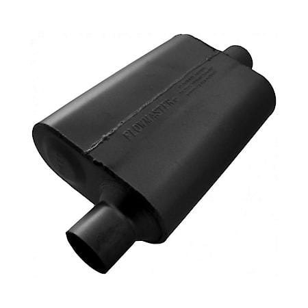 40 Delta Flow Muffler - 2.50 Offset In - 2.50 Center Out - Aggressive Sound