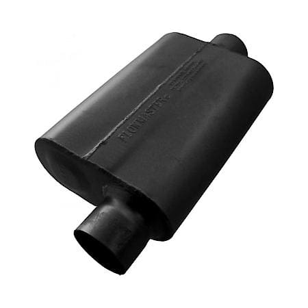 40 Delta Flow Muffler - 3.00 Offset In - 3.00 Center Out - Aggressive Sound