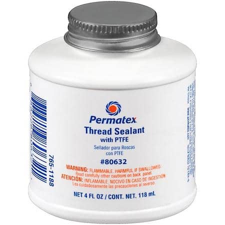 High-Performance Ptfe Thread Sealant For Air, Oil & Fuel Systems, 4 oz.