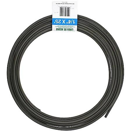 Poly-Armour PVF Steel Brake Line Tubing Coil, 1/4 x 25'