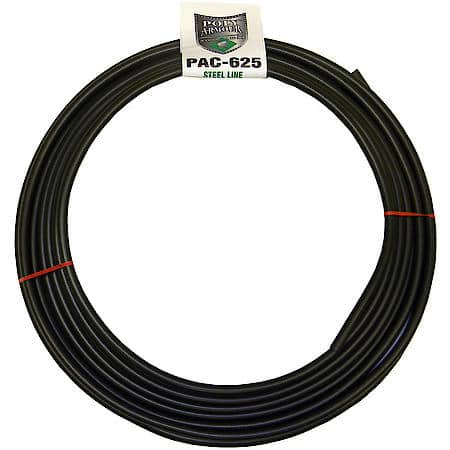 Poly-Armour PVF Steel Brake/Fuel/Transmission Line Tubing Coil, 3/8 x 25'