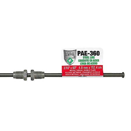 European Poly-Armour PVF Steel Brake Line 3/16 x 60