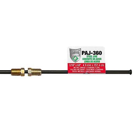 Japanese Poly-Armour PVF Steel Brake Line 3/16 x 60