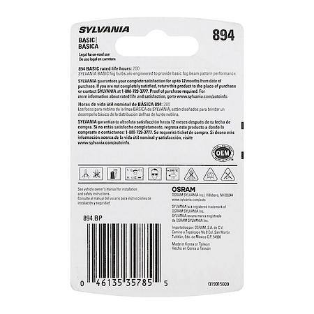 894 Basic: Halogen Fog Bulb, Basic Performance, 1 Pack