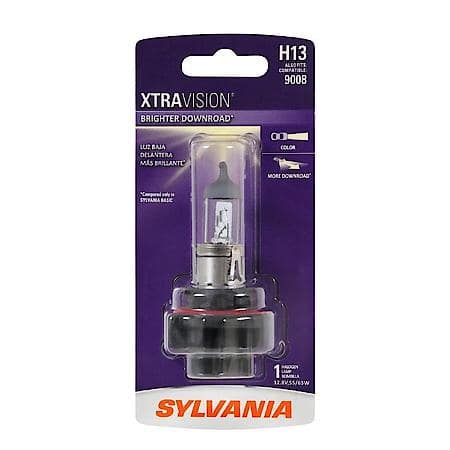 H13 XtraVision: Halogen Headlight Bulb, More Downroad Visibility, 1 Pack