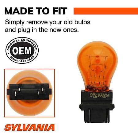 3757A Long Life: Amber Mini Bulb, Standard Performance, 2 Pack