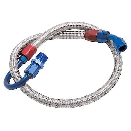 Fuel Hose Kit #8125 Braded Stainless Steel Hose For Ford SB (Bottom Feed)
