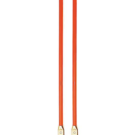 3/4 x 28 Inch Fluorescent Orange Bolt-On Bumper Marker Sight Rods with Hardware