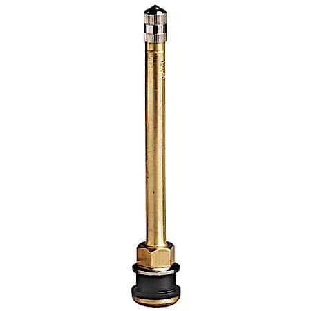 4.38" Straight Brass Valve (Truck) (Tr 573) .625" Rim Hole