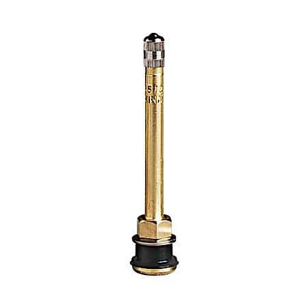 3.75" Straight Brass Valve (Truck) (Tr 572) .625" Rim Hole