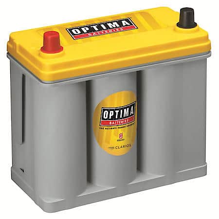 Yellow Battery : 51 Group Size, 450 CCA, 575 CA, 66 Minute Reserve Capacity, Deep-Cycle