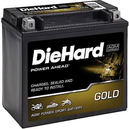 Battery: TX20HL Group Size, 310 CCA, 18 Amp Hour Capacity