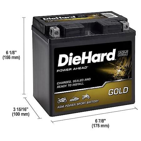 Battery: T16 Group Size, 260 CCA, 19 Amp Hour Capacity