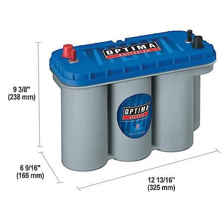 Battery : Group Size 31M, 900 CCA, 1125 MCA, 155 Minute Reserve Capacity