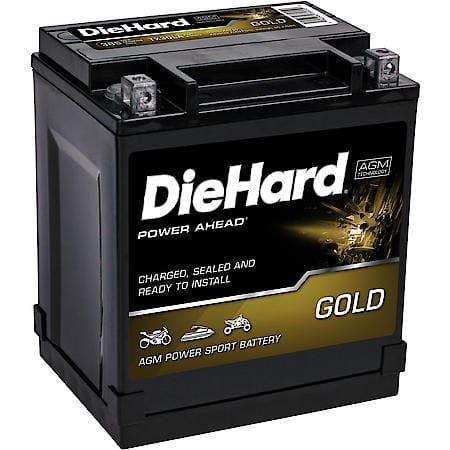 Battery: TX30L Group Size, 385 CCA, 30 Amp Hour Capacity