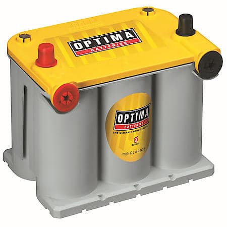 Yellow Battery : 7586DT Group Size, 620 CCA, 770 CA, 100 Minute Reserve Capacity