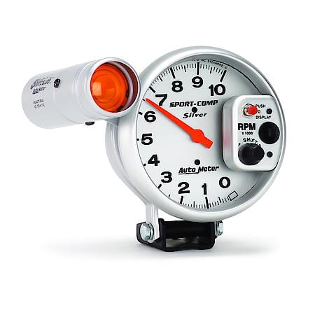 Gauge; Tachometer; 5"; 10K RPM; Pedestal With Ext. Shift-Lite; Ultra-Lite