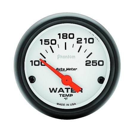 Gauge; Water Temperature; 2 1/16"; 100-250 Deg. F; Electric; Phantom