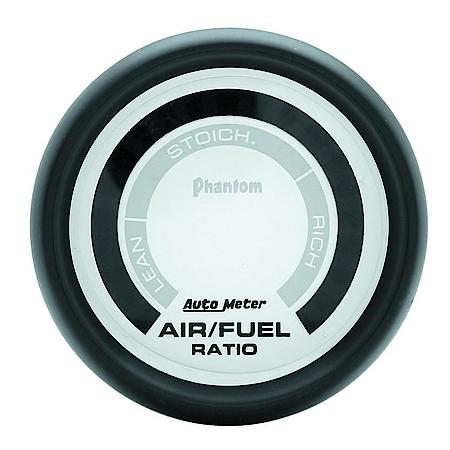Gauge; Air/Fuel Ratio-Narrowband; 2 1/16"; Lean-Rich; LED Array; Phantom