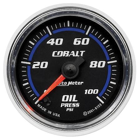 Gauge; Oil Pressure; 2 1/16"; 100 PSI; Digital Stepper Motor; Cobalt