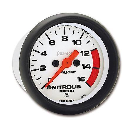 Gauge; Nitrous Pressure; 2 1/16"; 1600 PSI; Digital Stepper Motor; Phantom