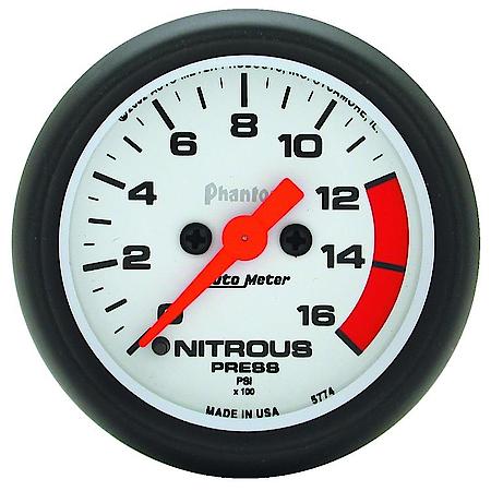 Gauge; Nitrous Pressure; 2 1/16"; 1600 PSI; Digital Stepper Motor; Phantom