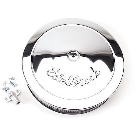 Pro-Flo Chrome 14" Round Air Cleaner with 3" Paper Element (Deep Flange)