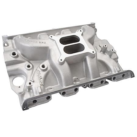 Performer RPM Ford FE 390 Intake Manifold, Dual Plane, Aluminum, Square Bore