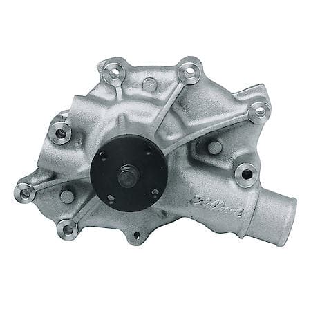 Water Pump Ford 5.0 V8 Reverse Rotation in Satin Finish