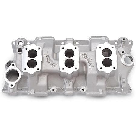 C-357-B Triple-Deuce Manifold for S/B Chevy 4-Bolt Carb Pattern