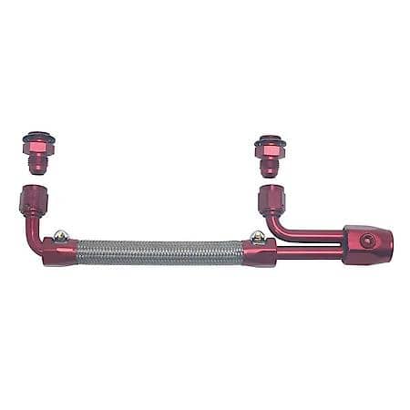 Dual-Quad Fuel Hose Kit #8088 Chrome