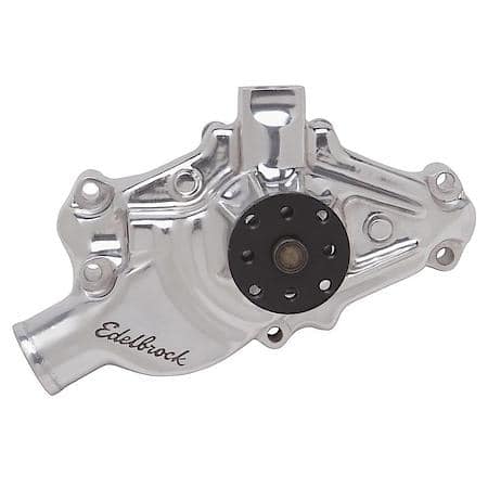 Water Pump for Small-Block 1971-82 Corvettes in Polished Finish (Short)