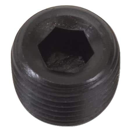 Socket Head Pipe Plugs in Black Finish - 1/2" NPT (Single)