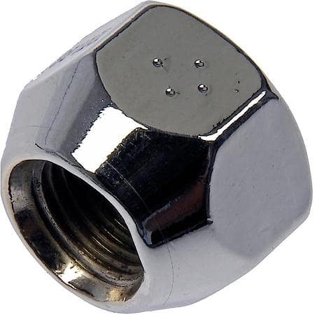 Wheel Lug Nut: M12-1.25 Thread, Conical 60, Standard, 0.63" Length, Chrome, 1 Pack